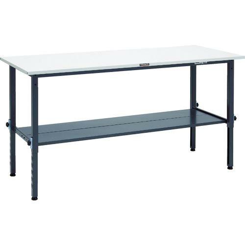 TRUSCO 軽荷重作業台高さ調節式(150kg)AEM型 1800X750XH650~950 下棚...