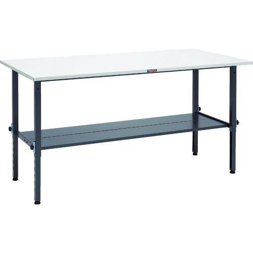 TRUSCO 軽荷重作業台高さ調節式(150kg)AEM型 1800X900XH650~950 下棚...
