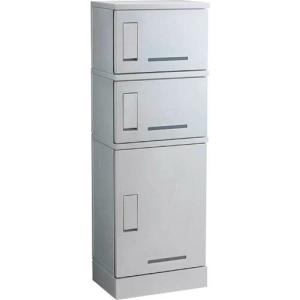 河村電器 宅配ボックス RUSUPO+シルバー 1300×450×310 3段タイプ  ( KD3-31CS ) (メーカー取寄)｜orangetool