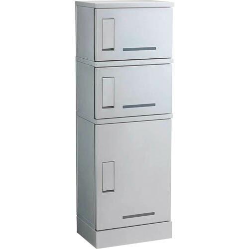 河村電器 宅配ボックス RUSUPO+シルバー 1300×450×310 3段タイプ  ( KD3-...