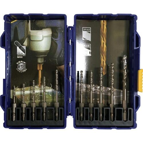 IRWIN ステンレス用六角軸ドリルビット10本セット 2.0mm-6.0mm ( IR91000K...