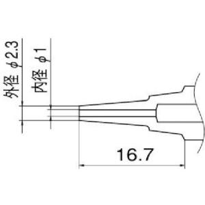 白光　ノズル　１．０ｍｍ　ロング N1-L10 ( N1L10 )｜orangetool