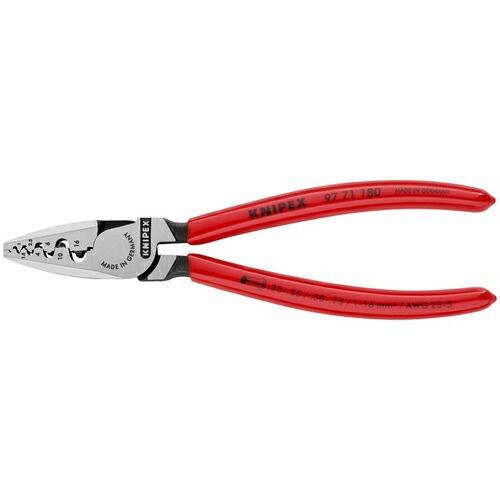 KNIPEX エンドスリーブ用圧着ペンチ プラスチックハンドル ( 9771-180 ) KNIPE...