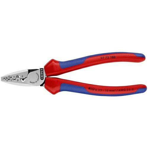KNIPEX エンドスリーブ用圧着ペンチ コンフォートハンドル ( 9772-180 ) KNIPE...