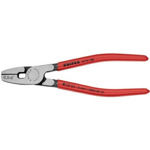 KNIPEX エンドスリーブ用圧着ペンチ 全長180mm ( 9781-180 ) KNIPEX社