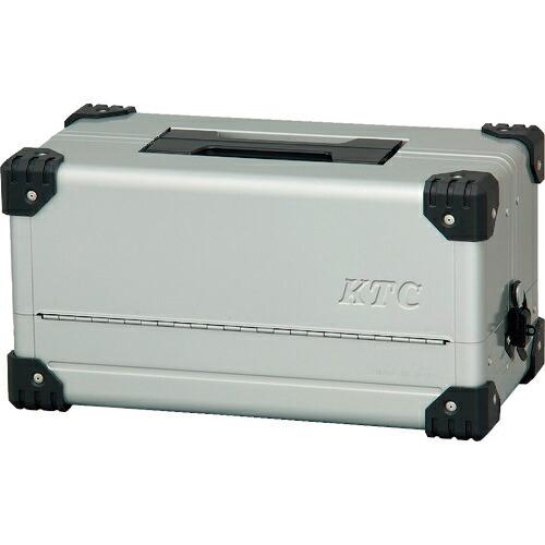 KTC スチール製工具箱 両開きメタルケース(シルバー) 間口440×奥行233×高さ230mm (...