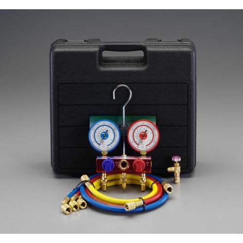 【SALE価格】エスコ (ESCO)  EA101TR [R32・R410A] ボールバルブ式マニホ...