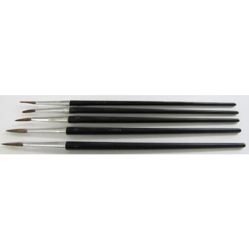 【SALE価格】エスコ (ESCO)  EA109MG-161 5本組 画筆(ポニー毛/丸) EA1...