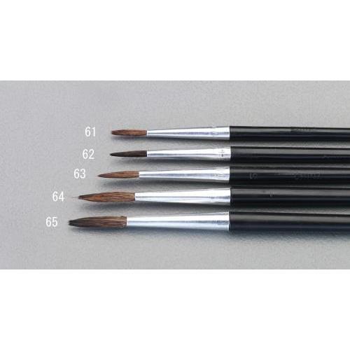 エスコ (ESCO)  EA109MG-61 1号 丸筆(ポニー毛) EA109MG-61 (13本...