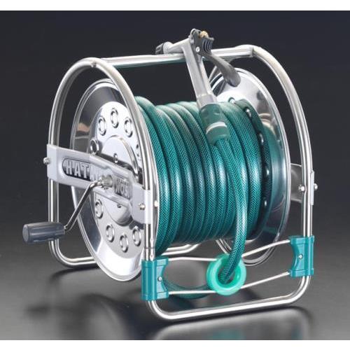 【SALE価格】エスコ (ESCO)  EA124HB-2 12/17mmx21m 散水ホースリール...