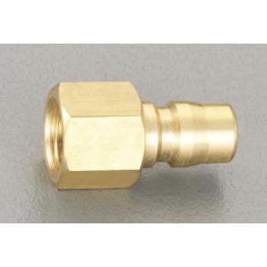 【SALE価格】エスコ (ESCO)  EA140AC-2 Rc 1/4" 雌ねじプラグ(中圧用/真鍮製) EA140AC-2｜orangetool