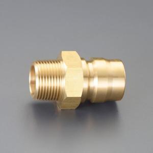 【SALE価格】エスコ (ESCO)  EA140AD-3 R 3/8" 雄ねじプラグ(中圧用/真鍮製) EA140AD-3｜orangetool
