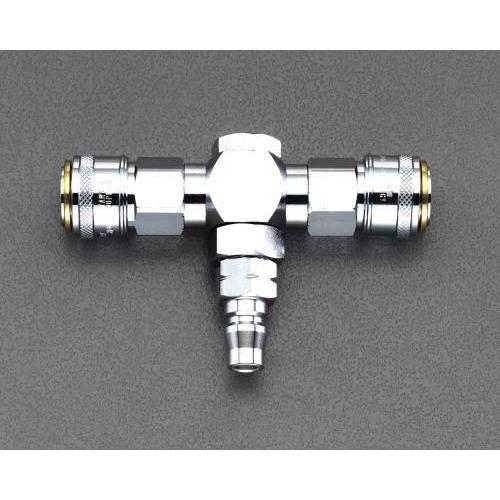 【SALE価格】エスコ (ESCO)  EA140DL-12B 2連 マルチ連結自在カップリング E...