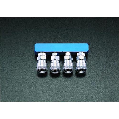 エスコ (ESCO)  EA140DN-4 4連 エアーカップリング EA140DN-4 (2個セッ...