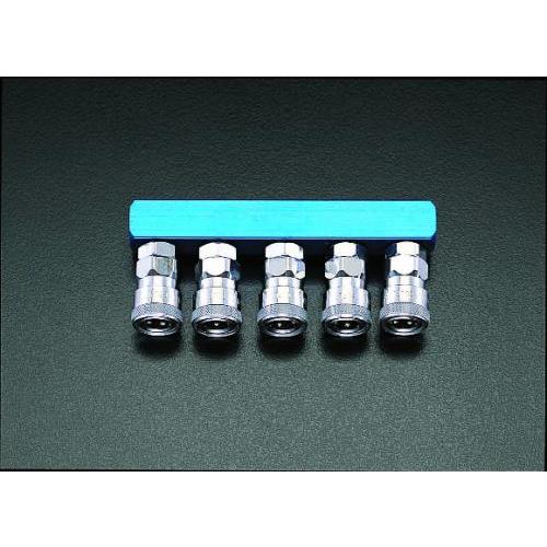 エスコ (ESCO)  EA140DN-5 5連 エアーカップリング EA140DN-5 (2個セッ...