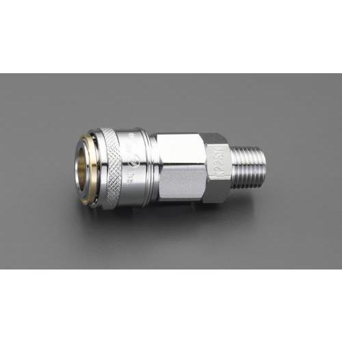 【SALE価格】エスコ (ESCO)  EA140DP-3 R 3/8&quot; 雄ねじカップリング(ワンプ...