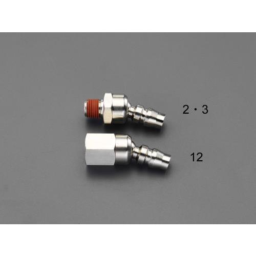 エスコ (ESCO)  EA140EC-12 RC 1/4&quot; 雌ねじプラグ(スイベル型) EA140...