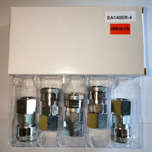 エスコ (ESCO)  EA140ER-4 Rc 1/2&quot; 雌ねじカップリング(エアーホース用) E...
