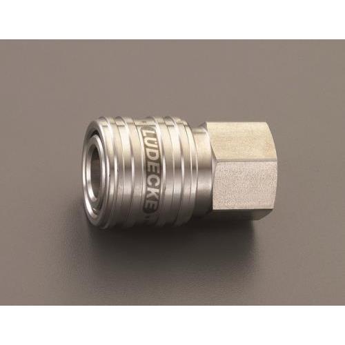 エスコ (ESCO)  EA140GT-102 G 1/4&quot; 雌ねじカップリング(ステンレス製/ワン...