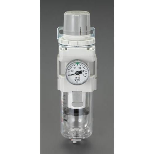 【SALE価格】エスコ (ESCO)  EA153SL-11 Rc 1/8&quot; 減圧弁(エアーフィルタ...