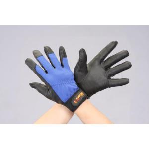 【SALE価格】エスコ (ESCO)  EA353BG-77 [L] 手袋(ポリウレタン/黒・青) EA353BG-77｜orangetool