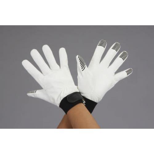 エスコ (ESCO)  EA353BJ-73 [LL] 手袋(指先すべり止付・合成皮革/白) EA3...