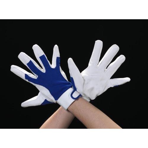 【SALE価格】エスコ (ESCO)  EA353C-22 [L] 手袋(豚革/ブルー) EA353...