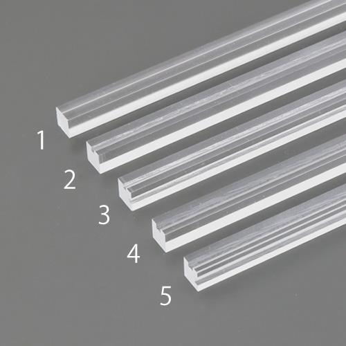 エスコ (ESCO)  EA441EK-1 10x10x500mm アクリル角棒(溝なし/透明) E...