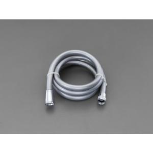 【SALE価格】エスコ (ESCO)  EA468BX-23 G1/2" 1.6m シャワーホース(シルバー) EA468BX-23｜orangetool