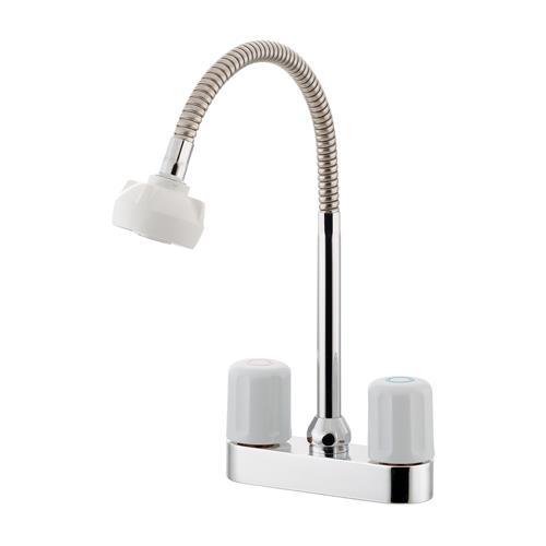 【SALE価格】エスコ (ESCO)  EA468CN-4B 2ハンドル混合栓(シャワー付/寒冷地共...