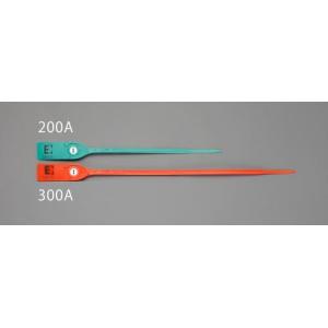 エスコ (ESCO)  EA475MA-200A 200mm 封印シールバンド(緑/20本) EA475MA-200A｜orangetool