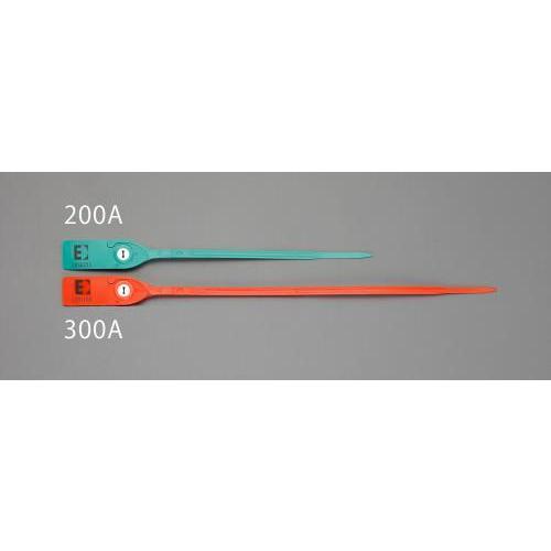 エスコ (ESCO)  EA475MA-200A 200mm 封印シールバンド(緑/20本) EA4...