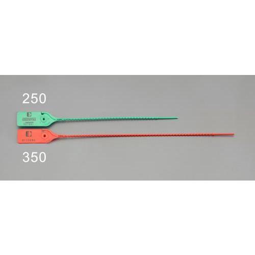 エスコ (ESCO)  EA475ME-250 250mm 封印シールバンド(緑/20本) EA47...