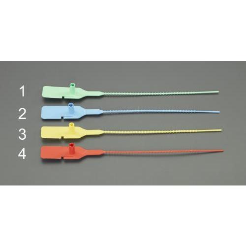エスコ (ESCO)  EA475MK-4 封印セキュリティタイ(100本/赤) EA475MK-4