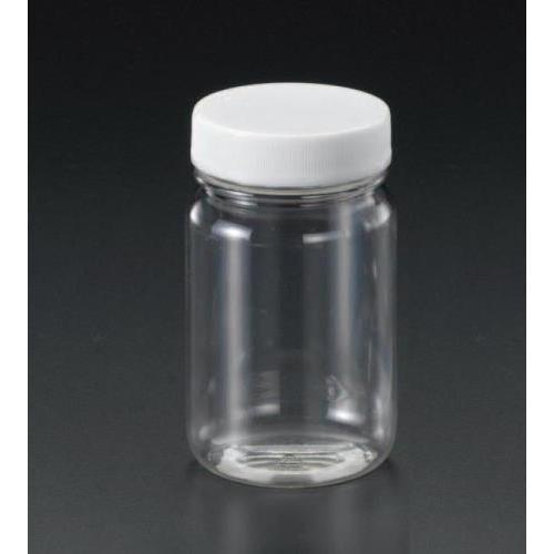 エスコ (ESCO)  EA508A-2 φ57x120mm/0.25L 広口ペット容器(中栓付) ...