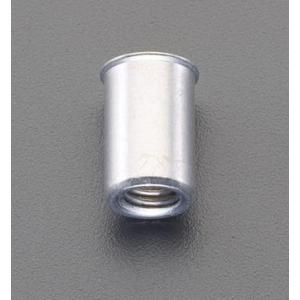 エスコ (ESCO)  EA527NK-128 M5/2.5-3.5mm ブラインドナット(アルミ薄頭/43個) EA527NK-128｜orangetool