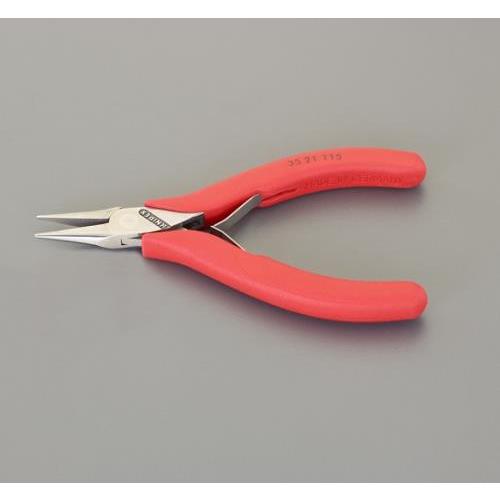 エスコ (ESCO)  EA537KR-1A 115mm 精密用プライヤー(バネ付/半丸) EA53...