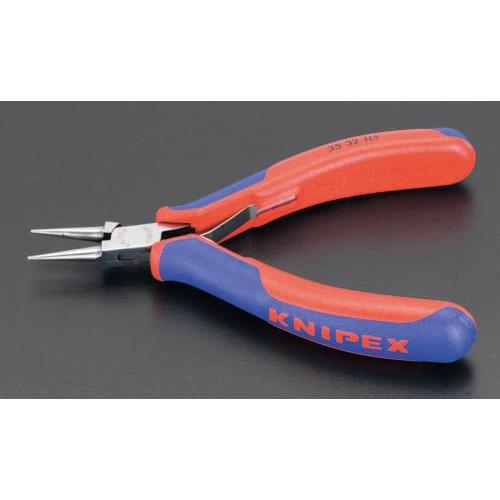 エスコ (ESCO)  EA537KR-3 115mm 精密用プライヤー(グリップ・バネ付/丸) E...