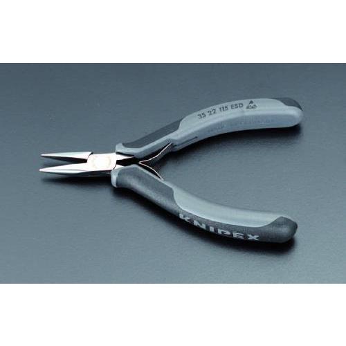 エスコ (ESCO)  EA537KS-2 115mm 精密用プライヤー(ESD/半丸) EA537...