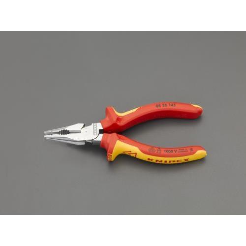 エスコ (ESCO)  EA537LB-12 145mm 絶縁ニードルノーズペンチ EA537LB-...