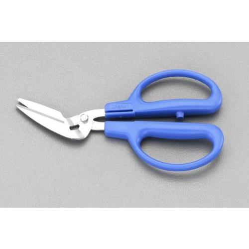 【SALE価格】エスコ (ESCO)  EA540CP 170mm はさみ(ギザ刃・アングルヘッド/...