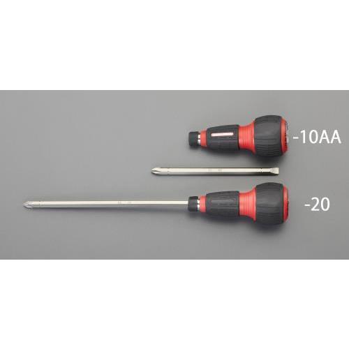 エスコ (ESCO)  EA564AH-10AA [+ -]ドライバーセット(差替式・ラチェット式)...