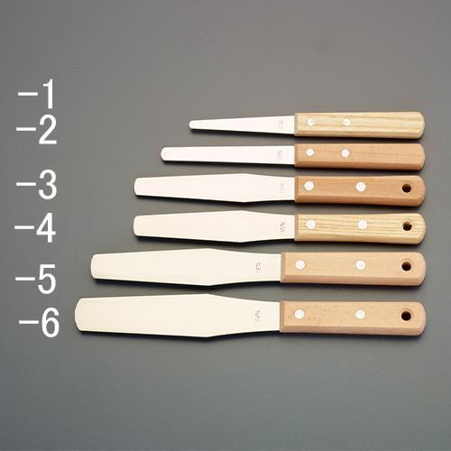 エスコ (ESCO)  EA579BN-4 15mm ヘラ(ステンレス製/木柄) EA579BN-4...