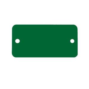 エスコ (ESCO)  EA591HD-64A 38x76mm タグブランク(アルミ 長四角/グリーン/5枚) EA591HD-64A｜orangetool