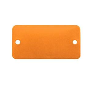 エスコ (ESCO)  EA591HD-71A 19x44mm タグブランク(アルミ 長四角/オレンジ/5枚) EA591HD-71A｜orangetool