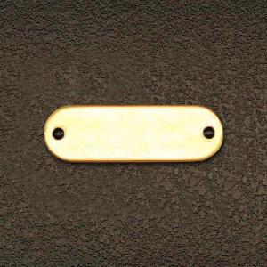 【SALE価格】エスコ (ESCO)  EA591HE-11 16x48mm タグブランク(真鍮 長丸/10枚) EA591HE-11｜orangetool