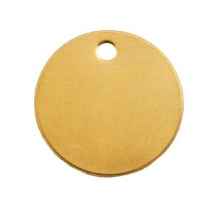【SALE価格】エスコ (ESCO)  EA591HG-11 25mm    タグブランク(真鍮 丸/10枚) EA591HG-11｜orangetool