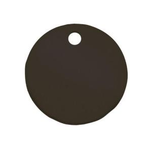 【SALE価格】エスコ (ESCO)  EA591HG-53A 38mm    タグブランク(アルマイトアルミ 丸/ブラック/5枚) EA591HG-53A｜orangetool