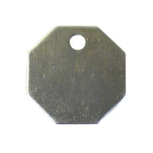 【SALE価格】エスコ (ESCO)  EA591HK-23 38.1mm タグブランク(ステンレス 八角/10枚) EA591HK-23｜orangetool
