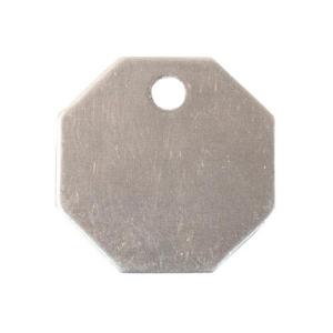 【SALE価格】エスコ (ESCO)  EA591HK-3 38.1mm タグブランク(アルミ 八角/10枚) EA591HK-3｜orangetool